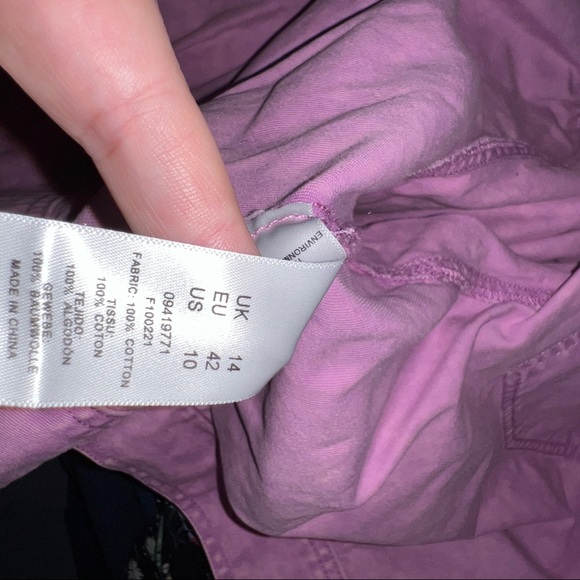 ✨SALE✨ ASOS Petite Oversized Pink Acid Washed Jacket - Picture 9 of 9